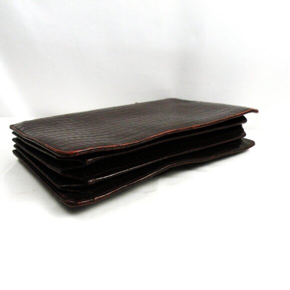 LAMARTHE Vintage Italian Crocodile Embossed Handbag - Picture 8 of 9